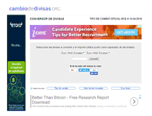 Tablet Screenshot of cambiodedivisas.org
